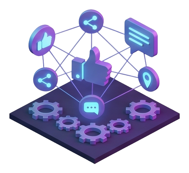 Social Strategy Management illustration